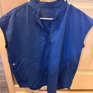 Figs Royal Blue scrub top size small